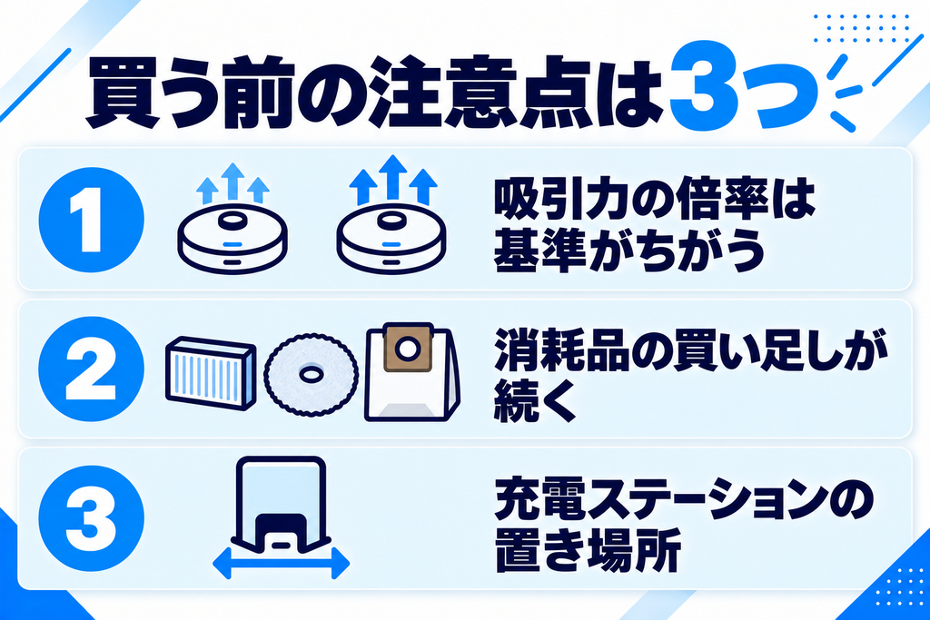 ルンバ Plus 515と505 Comboの注意点 比較