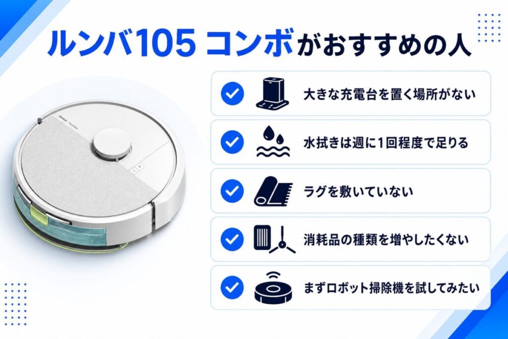 ルンバ105 コンボがおすすめの人